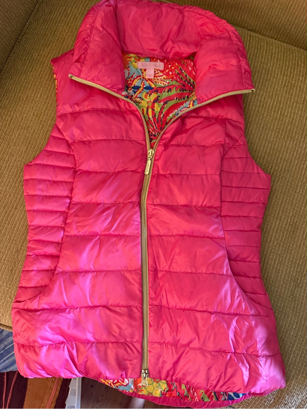 Women's Pink Puffer Vest - Lightweight Sleeveless Jacket